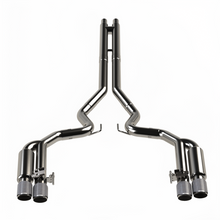 Load image into Gallery viewer, Kooks 18-24 Ford Mustang GT 5.0 3in. Valved Shotgun Cat-Back Exhaust - Carbon Tips