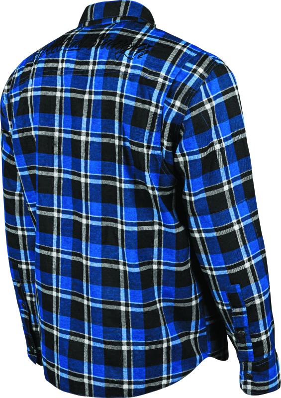 Speed and Strength Black 9 2.0 Moto Shirt Blue/Black - Small