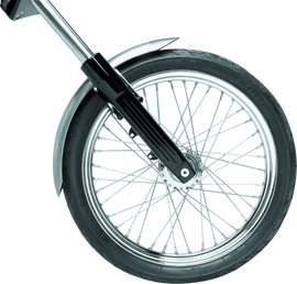 Bikers Choice 80-86 FXWG 84-17 FXST 93-05 FXDWG Raw Narrow Front Fender With Chrome Bracket