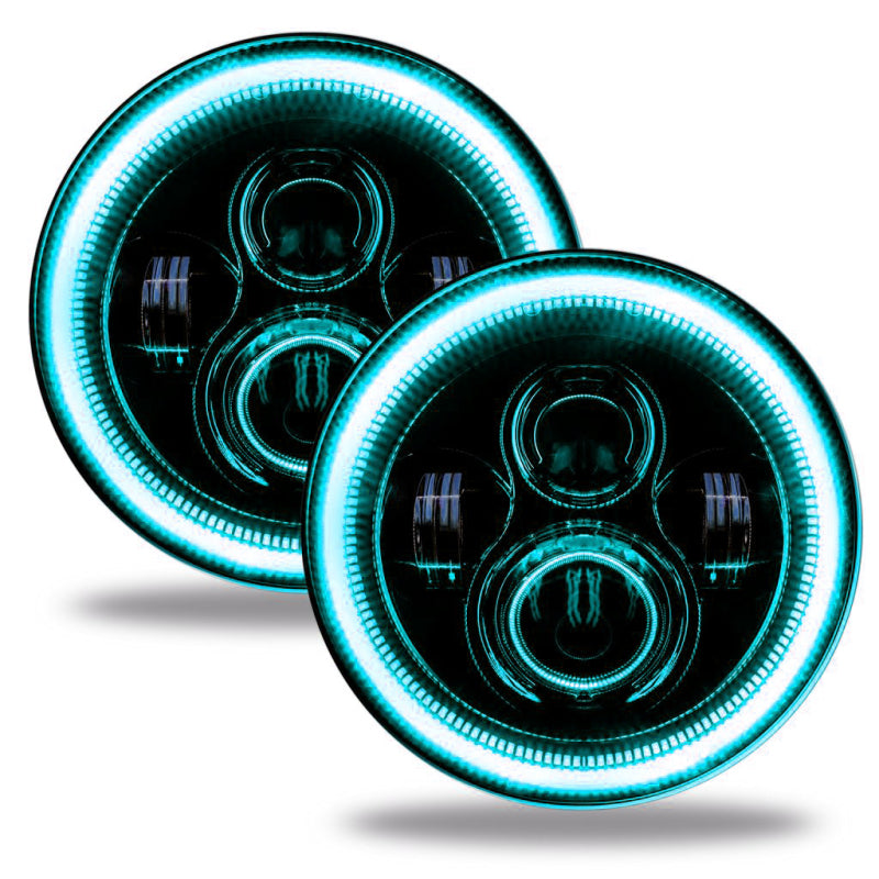 Oracle Jeep Wrangler JL/Gladiator JT 7in. High Powered LED Headlights (Pair) - Dynamic SEE WARRANTY