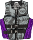 Wmn'S Neoprene Flotation Vest Purple/Grey/Black Md