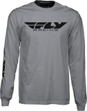 Fly Corporate L/S Tee Grey Sm