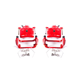 Power Stop 02-04 Honda CR-V Front Red Calipers w/Brackets - Pair