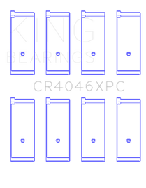 King Honda B20B4 / B20Z2 / D16 Series ZC 16V (Size 0.25 Oversized) Coated Rod Bearing Set