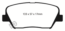 Load image into Gallery viewer, EBC 12+ Hyundai Azera 3.3 Yellowstuff Front Brake Pads