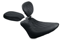 Load image into Gallery viewer, Mustang 11-13 Harley Blackline, 12-17 Slim/Slim S Wide Tripper Passenger Seat Diamond Stitch - Blac