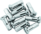 Bikers Choice Big Twin XL Chrome Spoke Nipples 6-8 Gauge 10 Pk Replaces H-D 43099-29