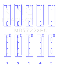 Load image into Gallery viewer, King 2007+ Mitsubishi 4B11T EVO X Coated Performance Main Bearing Set - Size STD