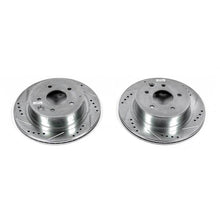 Load image into Gallery viewer, Power Stop 03-04 Infiniti M45 Rear Evolution Drilled &amp; Slotted Rotors - Pair