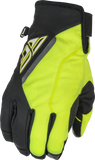 Youth Title Gloves Black/Hi-Vis Sz 06
