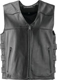 Kuryakyn Leather By River Road Plains Leather Vest Black - 4XL