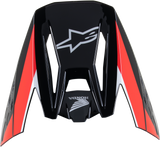 Honda S-M5 Helmet Visor Black/Red Glossy