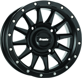 DragonFire Racing Echo Wheel 15X7 4/156 5+2 +10 Machined Black