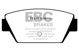EBC 93-94 Eagle Talon 1.8 Ultimax2 Rear Brake Pads