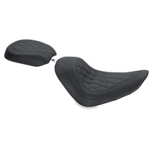 Load image into Gallery viewer, Mustang 06-17 Harley Softail Wide Tire (200mm) Wide Tripper Passenger Seat Diamond Stitch - Black