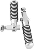 Bikers Choice 72-99 Big Twin & XL Chrome Block Mount O Ring Footpeg Kit 1/2-20 Thread