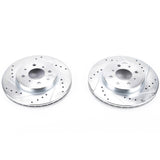 Power Stop 15-19 Honda Fit Front Evolution Drilled & Slotted Rotors - Pair