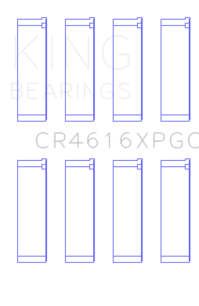 King Subaru FA20/Toyota 4U-GSE Tri-Metal Connecting Rod Bearing Set - Size +.25mm