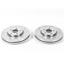 Load image into Gallery viewer, Power Stop 12-16 Audi A4 Front Evolution Drilled &amp; Slotted Rotors - Pair