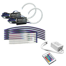 Load image into Gallery viewer, Oracle 18-21 Ford Mustang DRL Upgrade w/ Halo Kit - ColorSHIFT w/ Simple Controller SEE WARRANTY