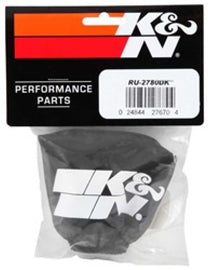 K&N Air Filter Wrap Black Oval Tapered 3.75in Base I/S Width x 2.5in Top I/S Width x 2.75in H