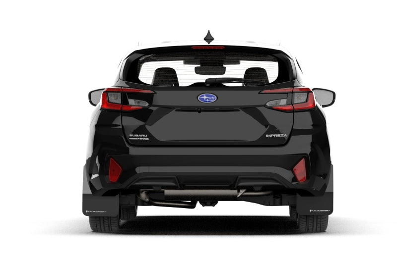 Rally Armor 24-25 Subaru Impreza Black UR Mud Flap w/ Light Blue Logo