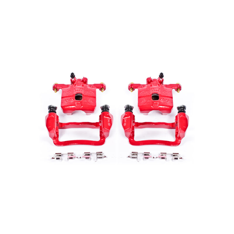 Power Stop 05-06 Saab 9-2X Rear Red Calipers w/Brackets - Pair