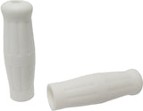 Grips Old School White W/O Throttle Sleeve