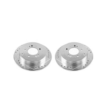 Load image into Gallery viewer, Power Stop 06-09 Hyundai Azera Rear Evolution Drilled &amp; Slotted Rotors - Pair