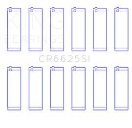 King Engine Bearings ChevrolET 262 (Size +0.25mm) Connecting Rod Bearing Set