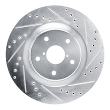 Load image into Gallery viewer, R1 2020-2025 Subaru Impreza Front Right Drilled &amp; Slotted Silver Brake Rotor