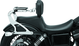 Kuryakyn Fixed Mounts Multi-Purpose Driver & Passenger Backrest 06-17 Dyna Models Chrome