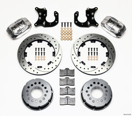 Wilwood Forged Dynalite P/S Rear Kit Drilled Polished Big Ford 2.36in Offset