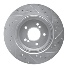 Load image into Gallery viewer, R1 00-06 BMW M5 Rear Left Drilled &amp; Slotted Silver Brake Rotor