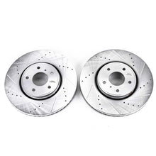Load image into Gallery viewer, Power Stop 05-12 Infiniti FX35 Front Evolution Drilled &amp; Slotted Rotors - Pair