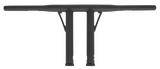 Burly Brand Folsom Bar 14in - Matte Black