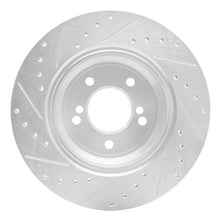 Load image into Gallery viewer, R1 00-06 BMW M5 Rear Right Drilled &amp; Slotted Silver Brake Rotor