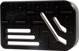 H/D Billet Brake Pedal Pad Black Flt
