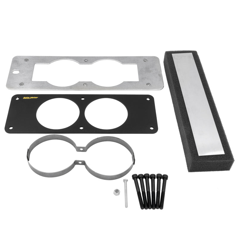 Autometer 87-93 Ford Mustang Black Dual Gauge Cage