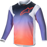 Kids Racer - Graphic 1 Jersey Lt Grey/Hot Orng/Black Yxs