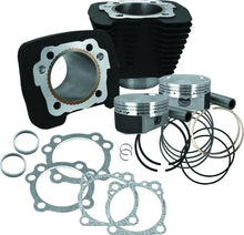 Load image into Gallery viewer, S&amp;S Cycle 86-21 Sportster Models 1250cc Conversion Kit - Wrinkle Black