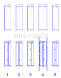 King Ford Powerstroke 6.0L/6.4L Diesel Crankshaft Main Bearing Set - Size STD
