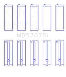 King Hyundai G4KE/G4KC Main Bearings (Set of 5)
