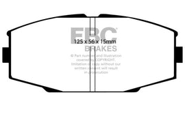 EBC 86-92 Toyota Supra 2.8 Yellowstuff Front Brake Pads