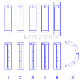King Performance Main Bearing Set - Size STD