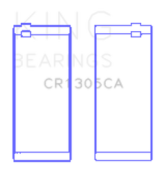 King Engine Bearings Cummins 4Bta/4Btaa/6Bt/6Bta (Size +0.50mm) Connecting Rod Bearing Set
