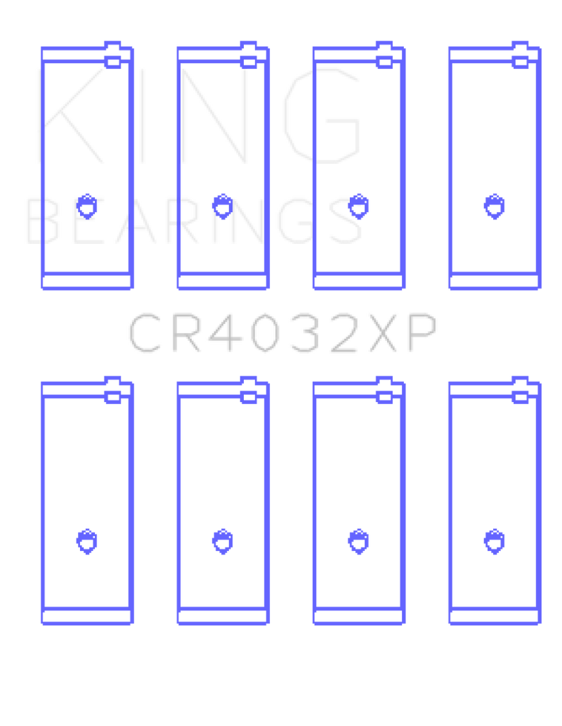 King Toyota 4AGE 4AGZE 16V 1.6L Performance Rod Bearing Set - Size STD
