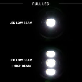 ANZO 2018-2019 Jeep Wrangler Full Led ProjectorH.L Black