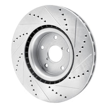 Load image into Gallery viewer, R1 05-20 Subaru Impreza Front Left Drilled &amp; Slotted Silver Brake Rotor
