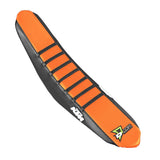 Seat Cover Black/Orange Black Ribs Ktm Sx/F 125-450